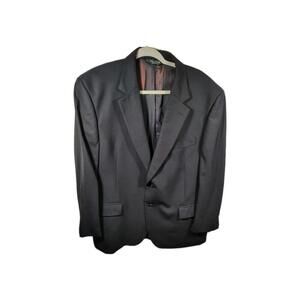 Jos A Bank Blazer Jacket Mens 46R Wool Blend 2Button Sport Coat Suit Jacket Navy